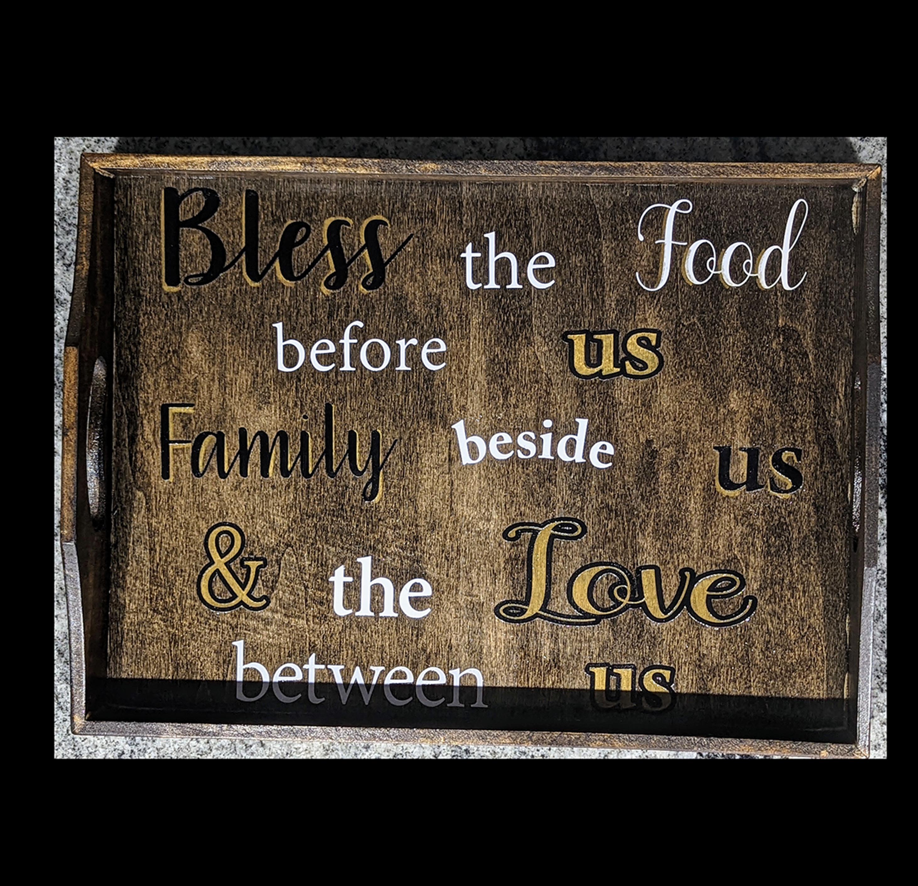 WOOD SERVING TRAY 11x15”